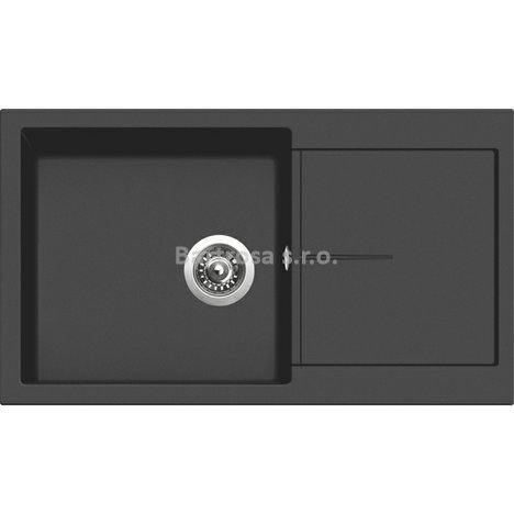 Sinks kuchyňský granitový dřez INFINITY 860 pureblack 26