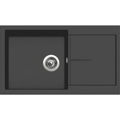 Sinks kuchyňský granitový dřez INFINITY 860 NANO nanoblack N6 | TLIN860500N6