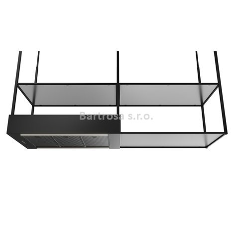 Teka DIH 96850 TCS BK Ostrůvkový policový odsavač 90 cm černá