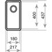 Kuchyňský nerezový dřez BE LINEA RS15 18.40 leštěný povrch schéma