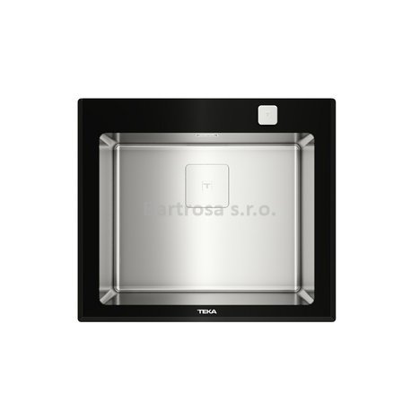 Teka kuchyňský nerezový dřez DIAMOND RS15 1B BK černé sklo (BK)