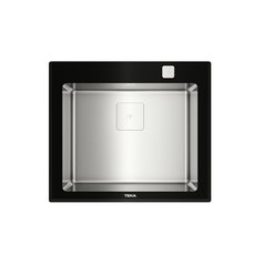 Teka kuchyňský nerezový dřez DIAMOND RS15 1B BK černé sklo (BK)