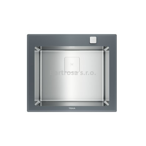 Teka kuchyňský nerezový dřez DIAMOND RS15 1B ST šedé sklo (ST)