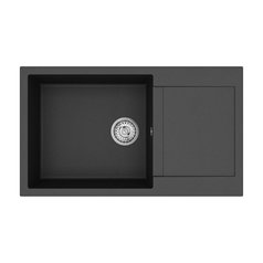 Teka kuchyňský granitový dřez CLIVO 60 B-TQ 1B 1D nero (CN)